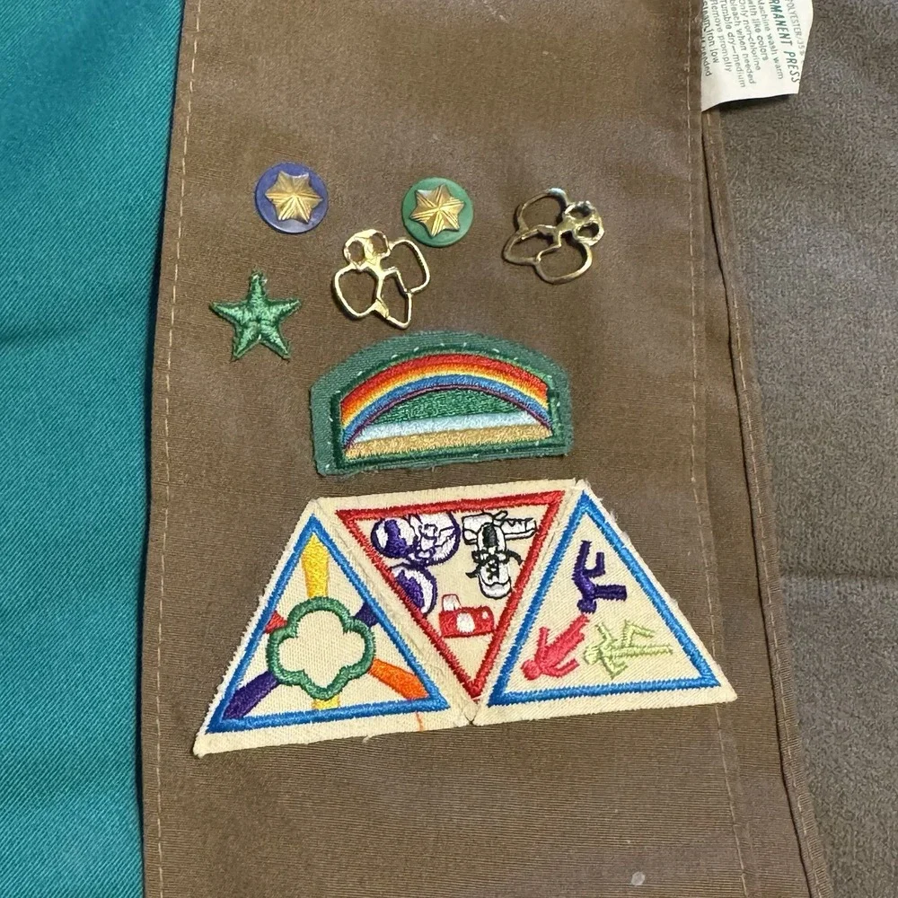 Vintage Girl Scouts Brownie Sash 1995 Greater St Louis Troop 791 Lot 2